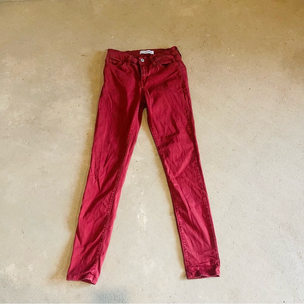 Flying Monkey Red Skinny Jeans